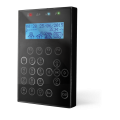Tastiera con display LCD e tasti a sfioramento Concept/GN nera, laterale
