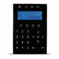 Tastiera con display LCD e tasti a sfioramento Concept/GN nera, frontale