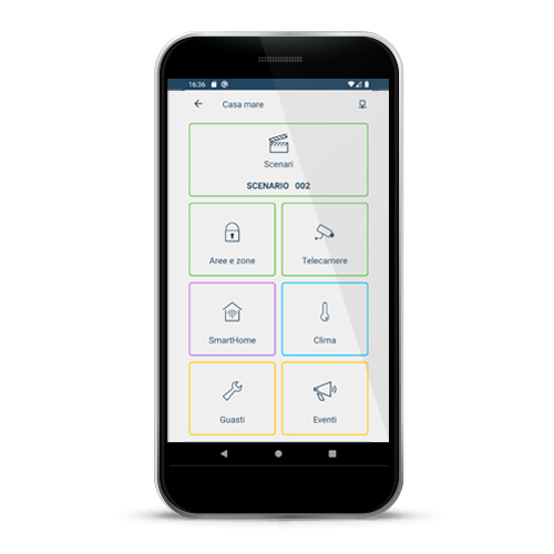App Inim Home P2P con connessione Peer-To-Peer da mobile con i sistemi di allarme e di domotica