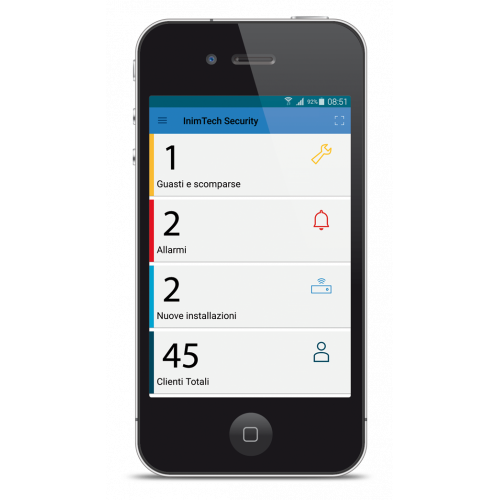 App per installatori InimTech Security per la gestione remota da mobile dei sistemi antifurto