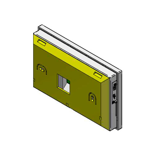 Plastic installation spacer to distance the Alien/S keypad
